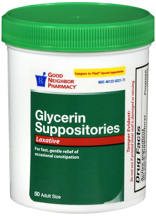 Fleet Laxative Glycerin Suppositories for Adult Constipation - 50