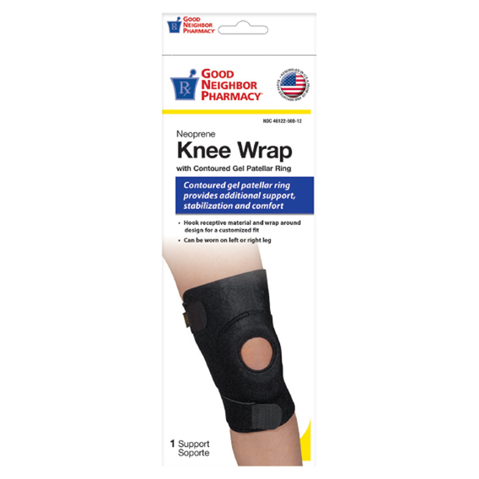 OTC Neoprene Knee Support - Stabilizer Pad, Black, X-Large 