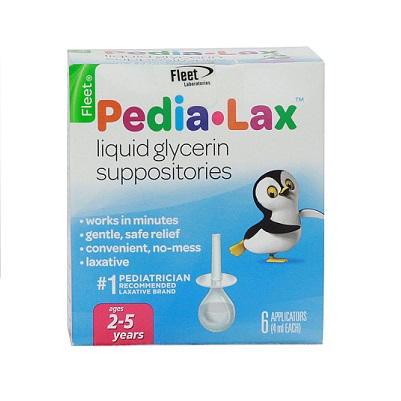 Glycerin Suppositories Laxative 25 CT (For Children From 2- 6 Years Old) 